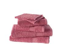 De Witte Lietaer 199814 Juego de 2 Manoplas de baño + 2 Toallas 50x100 cm + 2 Toallas de Ducha 70x140 cm Algodón Fuscia