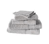 De Witte Lietaer 201391 Juego de 2 Manoplas de baño + 2 Toallas 50x100 cm + 2 Toallas de Ducha 70x140 cm Algodón Gris Claro