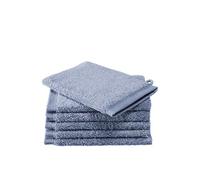 De Witte Lietaer Contessa - Guantes de baño, algodón, Color Azul, 6 Guantes