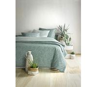 De Witte Lietaer Coravat - Juego de Funda de edredón y Fundas de Almohada, algodón, Estampado Verde, 240 x 220 cm, 260 x 70 cm