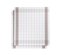 De Witte Lietaer Juego de 2 paños de Lino y algodón Mixto, 50% lino/50, marrón, 68x68 cm
