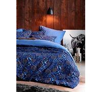De Witte Lietaer Moonflower - Juego de Funda nórdica y Fundas de Almohada, algodón, Azul, 240 x 220 cm