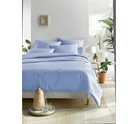 De Witte Lietaer Olivia - Juego de Cama (Funda nórdica de 260 x 240 cm y 2 Fundas de Almohada), Color Azul