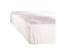 De Witte Lietaer Funda Sábana Bajera Ajustable Case Jersey, Algodón, Blanco, Reina, 160x200x40 cm