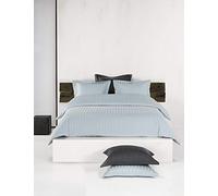 De Witte Lietaer Zygo - Juego de Ropa de Cama, algodón Peinado, Azul Celeste, 240 x 220 cm