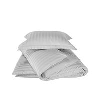 De Witte Lietaer Zygo - Juego de Ropa de Cama, algodón Peinado, Gris Claro, 200 x 220 cm
