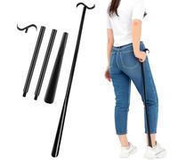 De Zapatos Largo Calzador 90 cm Aleación de Aluminio,Calzascarpe extra lungo - Calzascarpe 3 in 1, aiuto per vestirsi e aiuto per calzini per uomini, donne e anziani per mettere e togliere le scarpe