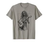 Dead Banjo Player Hippie Bluegrass Skeleton Camiseta