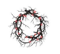 Dead Branches Halloween, Door Wreath Lighted, Artificial Twig Wreath, with