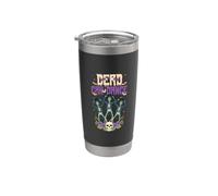 Dead Can Dance Esqueleto Dancing Souls Día de Muertos Halloween Vaso térmico de acero inoxidable de doble pared