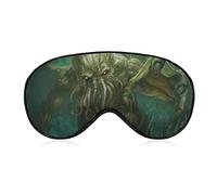 Dead Cthulhu Waits Dreaming Eye Mask con correa ajustable para hombres y mujeres Night Sleeping Travel Nap