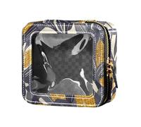 Dead Fish Skeletons - Bolsa de maquillaje transparente impermeable para mujeres y niñas, organizador de cosméticos portátil para el cuidado de la piel, Corn Cobs Beautiful Exotic Hawaiian, 1 Size