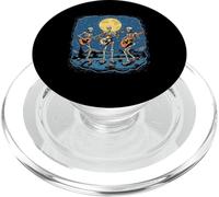 Dead Hippie Vintage Skeleton Band Dancing Stars & Moonligh PopSockets PopGrip para MagSafe