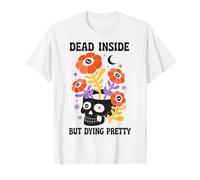 Dead Inside But Dying Pretty Halloween Boho Camiseta