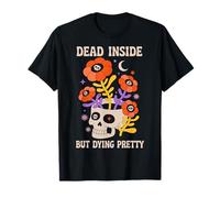 Dead Inside But Dying Pretty Halloween Boho Camiseta