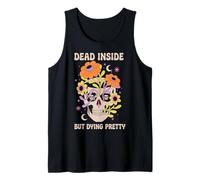 Dead Inside But Dying Pretty Halloween Boho Camiseta sin Mangas