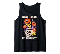 Dead Inside But Dying Pretty Halloween Boho Camiseta sin Mangas