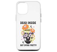 Dead Inside But Dying Pretty Halloween Boho Carcasa para iPhone 12/12 Pro