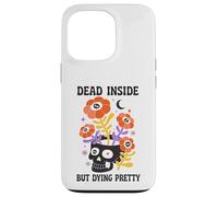 Dead Inside But Dying Pretty Halloween Boho Carcasa para iPhone 13 Pro