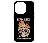 Dead Inside But Dying Pretty Halloween Boho Carcasa para iPhone 14 Pro