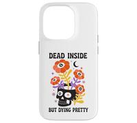 Dead Inside But Dying Pretty Halloween Boho Carcasa para iPhone 14 Pro