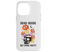Dead Inside But Dying Pretty Halloween Boho Carcasa para iPhone 14 Pro MAX