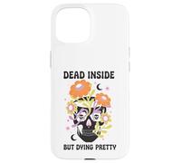 Dead Inside But Dying Pretty Halloween Boho Carcasa para iPhone 15