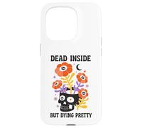 Dead Inside But Dying Pretty Halloween Boho Carcasa para iPhone 15 Pro