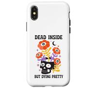 Dead Inside But Dying Pretty Halloween Boho Carcasa para iPhone X/XS