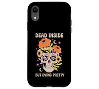 Dead Inside But Dying Pretty Halloween Boho Carcasa para iPhone XR