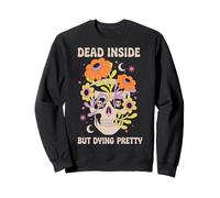 Dead Inside But Dying Pretty Halloween Boho Sudadera