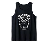 Dead Inside But Festive Ghost Halloween Introvertido Camiseta sin Mangas