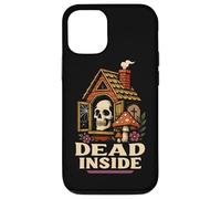 Dead Inside Cabina gótica de Hongos con Calavera Cottagecore Carcasa para iPhone 12/12 Pro