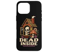 Dead Inside Cabina gótica de Hongos con Calavera Cottagecore Carcasa para iPhone 16 Pro MAX