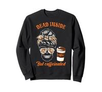 Dead Inside, Pero con cafeína, Skull Coffee Sudadera