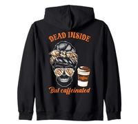 Dead Inside, Pero con cafeína, Skull Coffee Sudadera con Capucha