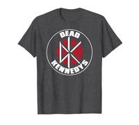 Dead Kennedys DK Brick Wall Logo Vintage Punk Band Camiseta, Hombre, Jaspeado Oscuro, L