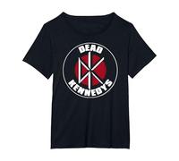 Dead Kennedys DK Brick Wall Logo Vintage Punk Band Camiseta, Mujer Tallas Grandes, Negro, 3XL Grande