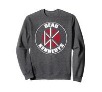 Dead Kennedys DK Brick Wall Logo Vintage Punk Band Sudadera, Unisex para Adultos, Jaspeado Oscuro, XXL