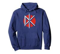 Dead Kennedys DK Logo Vintage Punk Band Sudadera con Capucha, Unisex para Adultos, Azul Marino, XL