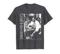 Dead Kennedys Front and Back Too Drunk Vintage Punk Band Camiseta, Hombre, Jaspeado Oscuro, 3XL