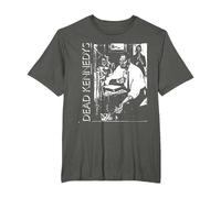 Dead Kennedys Front and Back Too Drunk Vintage Punk Band Camiseta, Hombre Tallas Grandes, Asfalto, 3X Alto