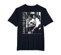 Dead Kennedys Front and Back Too Drunk Vintage Punk Band Camiseta, Hombre Tallas Grandes, Negro, 5X Alto