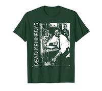 Dead Kennedys Front and Back Too Drunk Vintage Punk Band Camiseta, Hombre, Verde Bosque, M