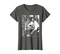Dead Kennedys Front and Back Too Drunk Vintage Punk Band Camiseta, Mujer, Asfalto, XXL