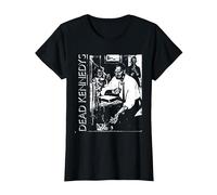 Dead Kennedys Front and Back Too Drunk Vintage Punk Band Camiseta, Mujer, Negro, XXL