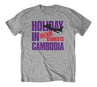 Dead Kennedys - T-Shirt # M Unisex Grey # Holiday Plane