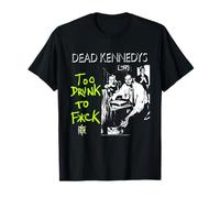 Dead Kennedys Too Drunk to F^k Vintage Punk Rock Band Camiseta