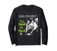 Dead Kennedys Too Drunk to F^k Vintage Punk Rock Band Manga Larga