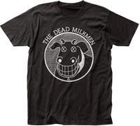 Dead Milkmen Punk Rock Band Music Cow Logo Black Adult Fitted Jersey T-Tshirts Camisetas y Tops tee(Large)